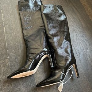 Jimmy Choo Black Heeled Knee Boots, size 36